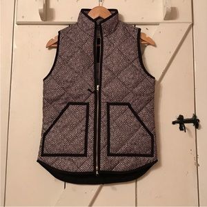 J. Crew Herringbone Quilted Puffer Vest XXS NWT